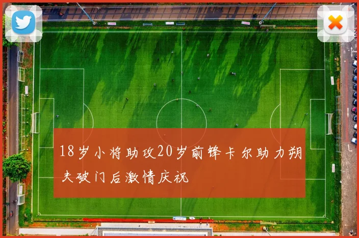 18岁小将助攻20岁前锋卡尔助力朔夫破门后激情庆祝